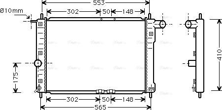 Ava Quality Cooling DW 2039 - Радіатор, охолодження двигуна autozip.com.ua