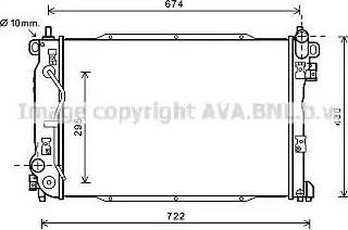 Ava Quality Cooling DW2133 - Радіатор, охолодження двигуна autozip.com.ua