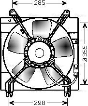 Ava Quality Cooling DW 7509 - Вентилятор, охолодження двигуна autozip.com.ua