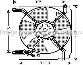 Ava Quality Cooling DW 7504 - Вентилятор, охолодження двигуна autozip.com.ua