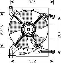 Ava Quality Cooling DW 7506 - Вентилятор, охолодження двигуна autozip.com.ua