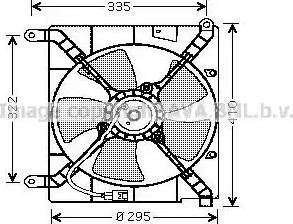 Ava Quality Cooling DW 7503 - Вентилятор, охолодження двигуна autozip.com.ua