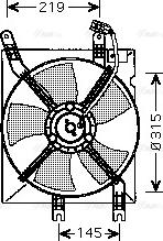 Ava Quality Cooling DW 7508 - Вентилятор, охолодження двигуна autozip.com.ua