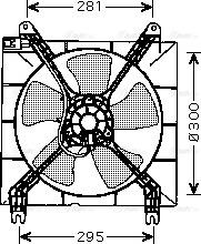 Ava Quality Cooling DW 7507 - Вентилятор, охолодження двигуна autozip.com.ua