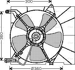 Ava Quality Cooling DW 7514 - Вентилятор, охолодження двигуна autozip.com.ua