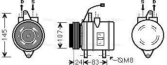 Ava Quality Cooling DWAK096 - Компресор, кондиціонер autozip.com.ua