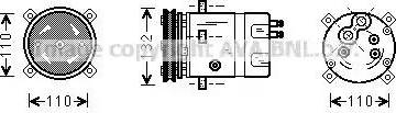 AVA DW K019 - Компресор, кондиціонер autozip.com.ua