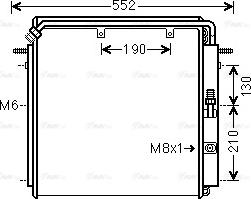 Ava Quality Cooling DZ5023 - Конденсатор, кондиціонер autozip.com.ua