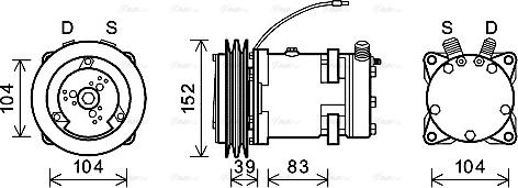 Ava Quality Cooling DZAK013 - Компресор, кондиціонер autozip.com.ua