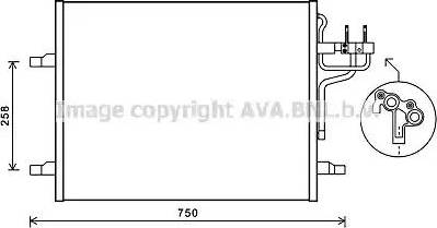 Ava Quality Cooling FD5483 - Конденсатор, кондиціонер autozip.com.ua