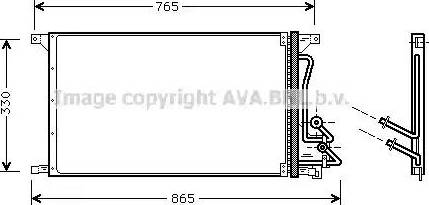 AVA FD 5304 - Конденсатор, кондиціонер autozip.com.ua