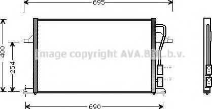 Ava Quality Cooling FD5287 - Конденсатор, кондиціонер autozip.com.ua