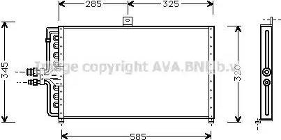 Ava Quality Cooling FD5234 - Конденсатор, кондиціонер autozip.com.ua