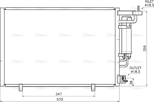 Ava Quality Cooling FD5707D - Конденсатор, кондиціонер autozip.com.ua