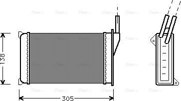 Ava Quality Cooling FD 6093 - Теплообмінник, опалення салону autozip.com.ua