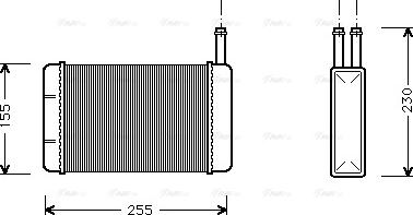 Ava Quality Cooling FD 6134 - Теплообмінник, опалення салону autozip.com.ua