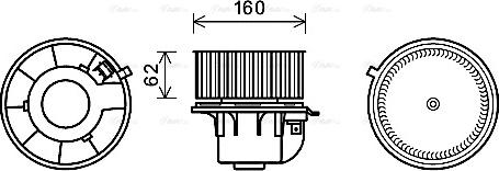 Ava Quality Cooling FD8499 - Вентилятор салону autozip.com.ua