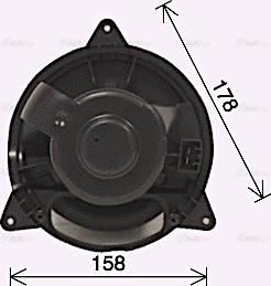 AVA FD8653 - Вентилятор салону autozip.com.ua
