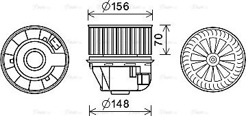 Ava Quality Cooling FD8619 - Вентилятор салону autozip.com.ua