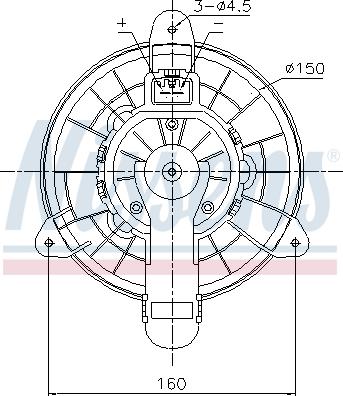 AVA FD8727 - Вентилятор салону autozip.com.ua