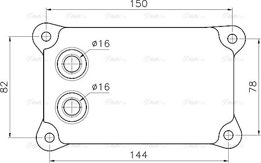 AVA FD3698 - Масляний радіатор, моторна олія autozip.com.ua