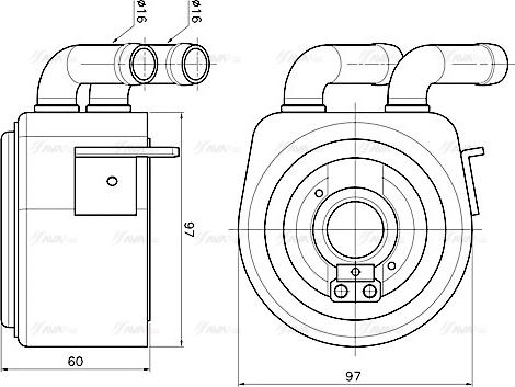 Ava Quality Cooling FD3700 - Масляний радіатор, рухове масло autozip.com.ua