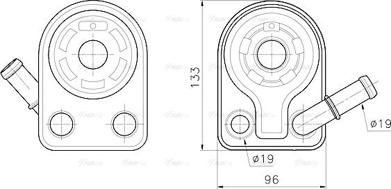 Ava Quality Cooling FD3701 - Масляний радіатор, рухове масло autozip.com.ua