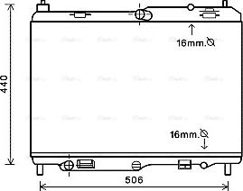 Ava Quality Cooling FD2441 - Радіатор, охолодження двигуна autozip.com.ua