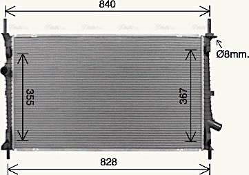 Ava Quality Cooling FD2679 - Радіатор, охолодження двигуна autozip.com.ua