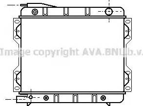 AVA FD 2041 - Радіатор, охолодження двигуна autozip.com.ua