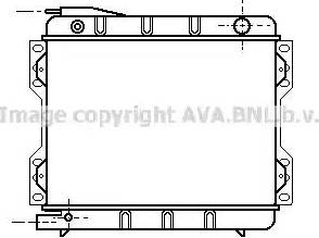 AVA FD 2042 - Радіатор, охолодження двигуна autozip.com.ua