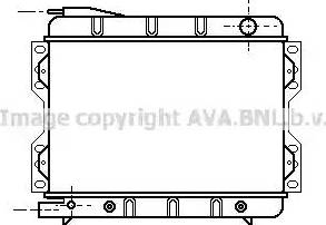 AVA FD 2029 - Радіатор, охолодження двигуна autozip.com.ua