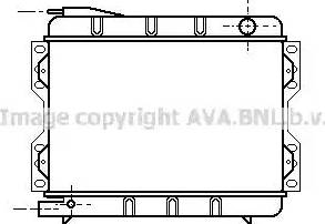 AVA FD 2028 - Радіатор, охолодження двигуна autozip.com.ua