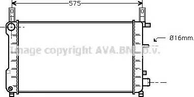 Ava Quality Cooling FD 2198 - Радіатор, охолодження двигуна autozip.com.ua