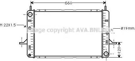 Ava Quality Cooling FD 2140 - Радіатор, охолодження двигуна autozip.com.ua