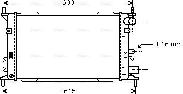 Ava Quality Cooling FD 2148 - Радіатор, охолодження двигуна autozip.com.ua