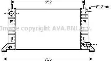 Ava Quality Cooling FD 2158 - Радіатор, охолодження двигуна autozip.com.ua