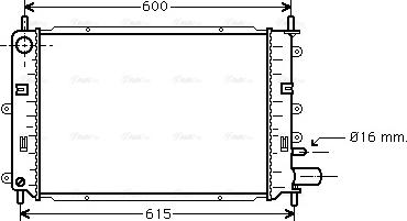 Ava Quality Cooling FD 2152 - Радіатор, охолодження двигуна autozip.com.ua