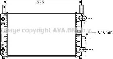 Ava Quality Cooling FD 2118 - Радіатор, охолодження двигуна autozip.com.ua