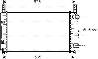 Ava Quality Cooling FD 2117 - Радіатор, охолодження двигуна autozip.com.ua