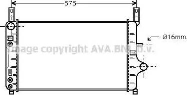 Ava Quality Cooling FD 2128 - Радіатор, охолодження двигуна autozip.com.ua