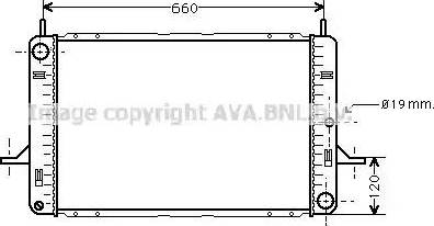 Ava Quality Cooling FD 2122 - Радіатор, охолодження двигуна autozip.com.ua