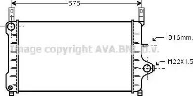 Ava Quality Cooling FD 2172 - Радіатор, охолодження двигуна autozip.com.ua