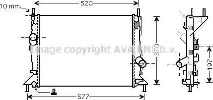 Ava Quality Cooling FDA2368 - Радіатор, охолодження двигуна autozip.com.ua