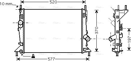 Ava Quality Cooling FD 2368 - Радіатор, охолодження двигуна autozip.com.ua