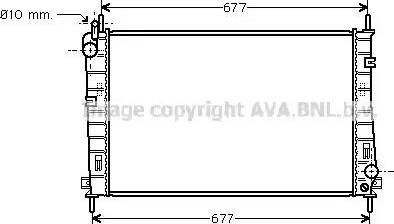 Ava Quality Cooling FD 2335 - Радіатор, охолодження двигуна autozip.com.ua