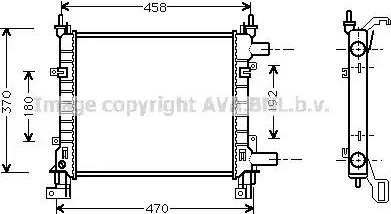 Ava Quality Cooling FD 2260 - Радіатор, охолодження двигуна autozip.com.ua