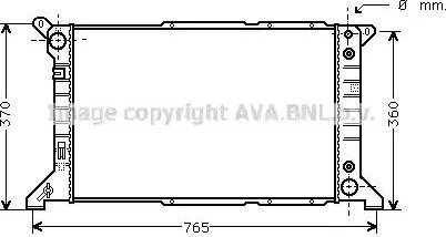 Ava Quality Cooling FD 2201 - Радіатор, охолодження двигуна autozip.com.ua