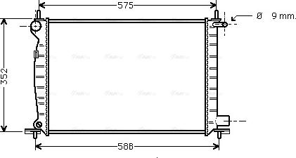 Ava Quality Cooling FDA2225 - Радіатор, охолодження двигуна autozip.com.ua