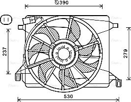 Ava Quality Cooling FD7560 - Вентилятор, охолодження двигуна autozip.com.ua
